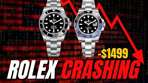 is the rolex market crashing|Rolex prices falling.